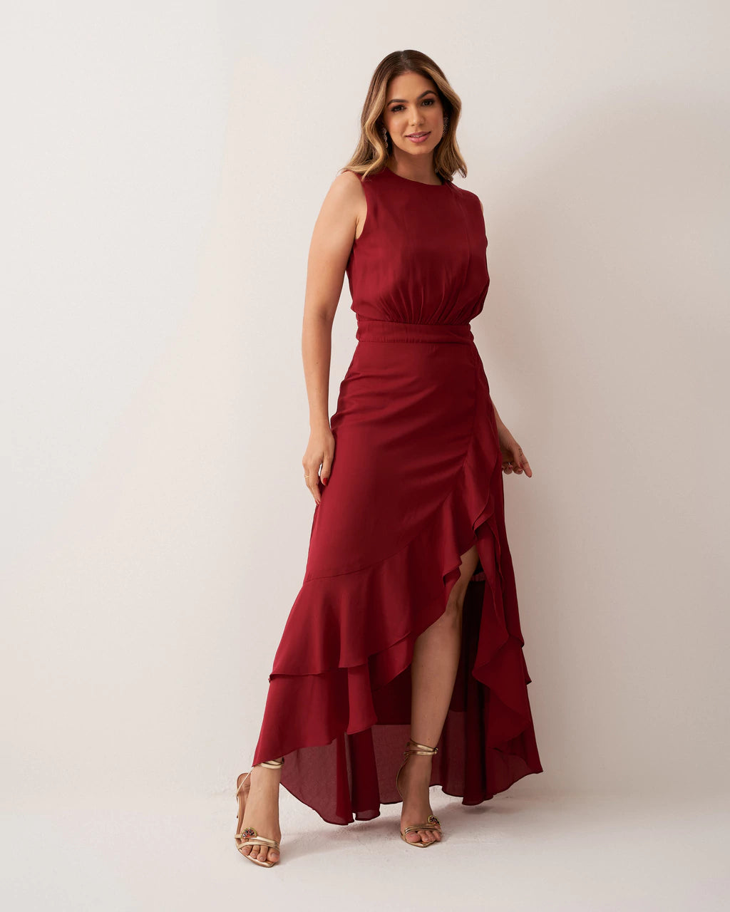 Vestido Leandra Vinho