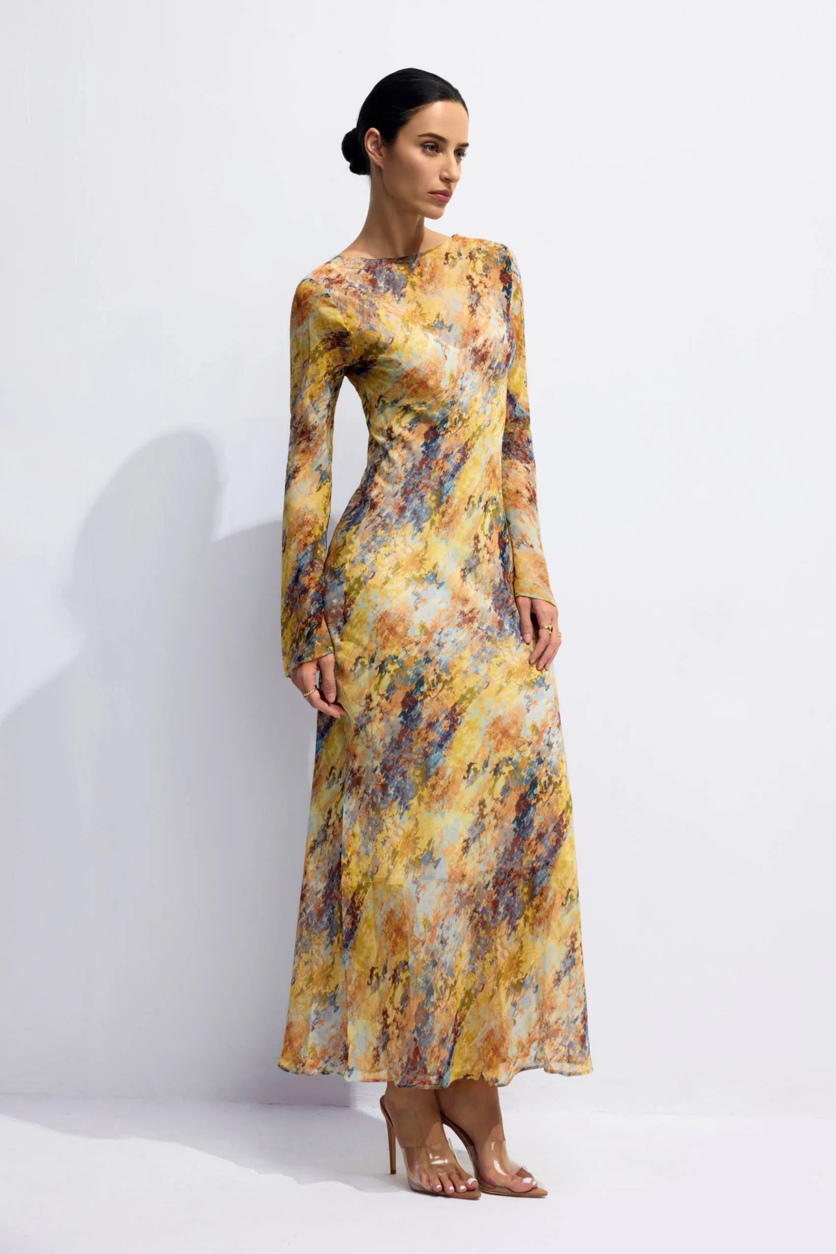 Vestido longo Abstraite