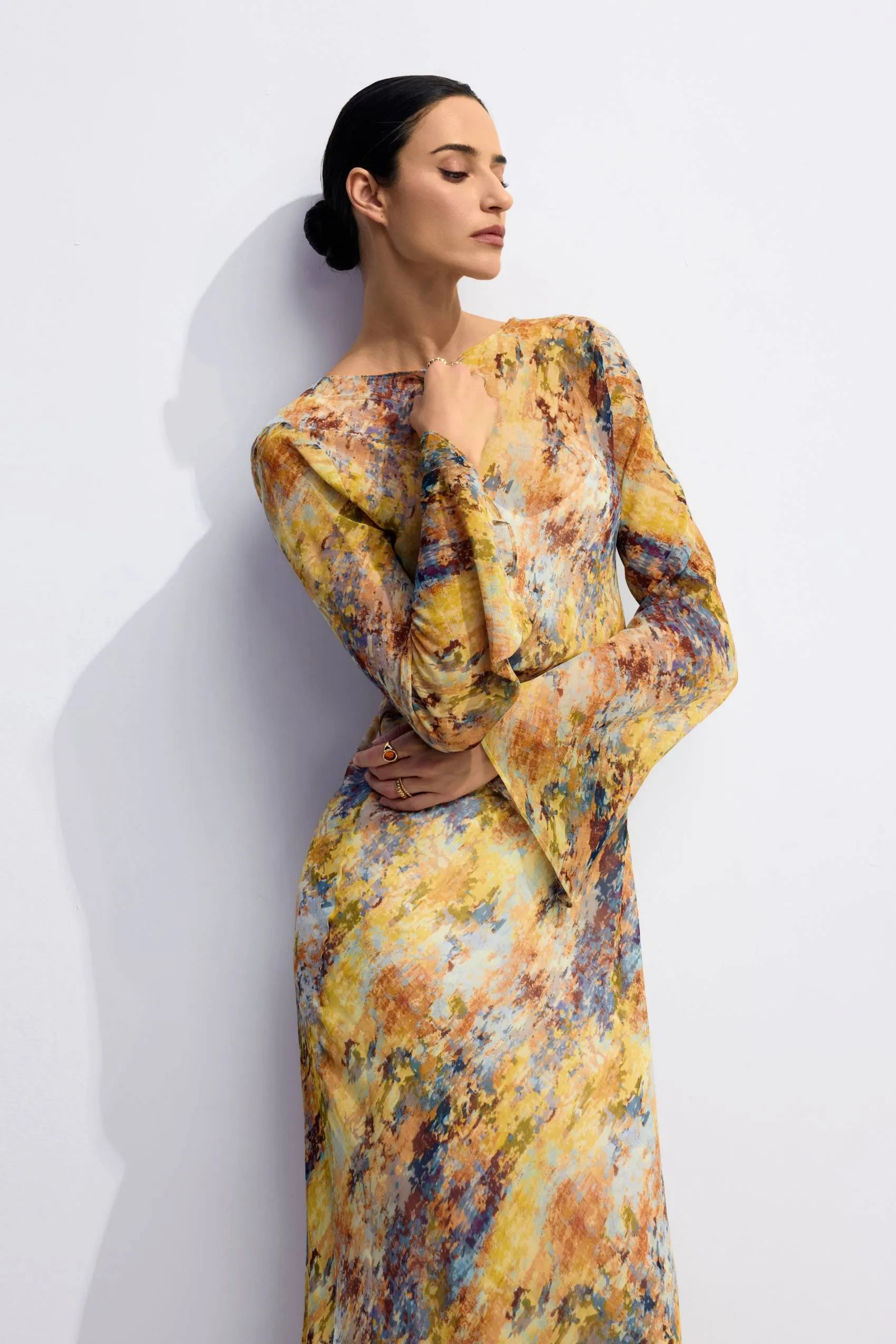 Vestido longo Abstraite