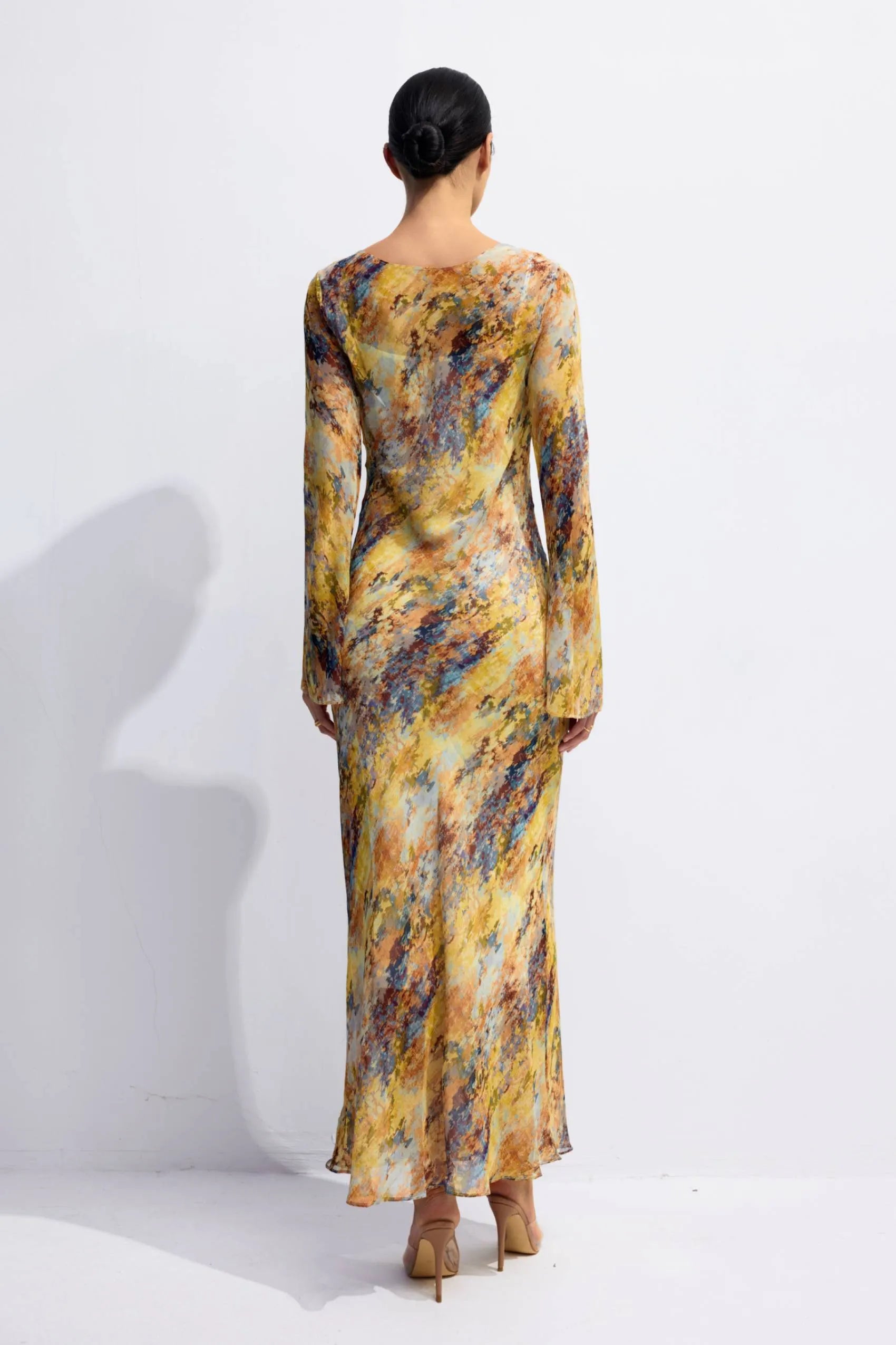 Vestido longo Abstraite