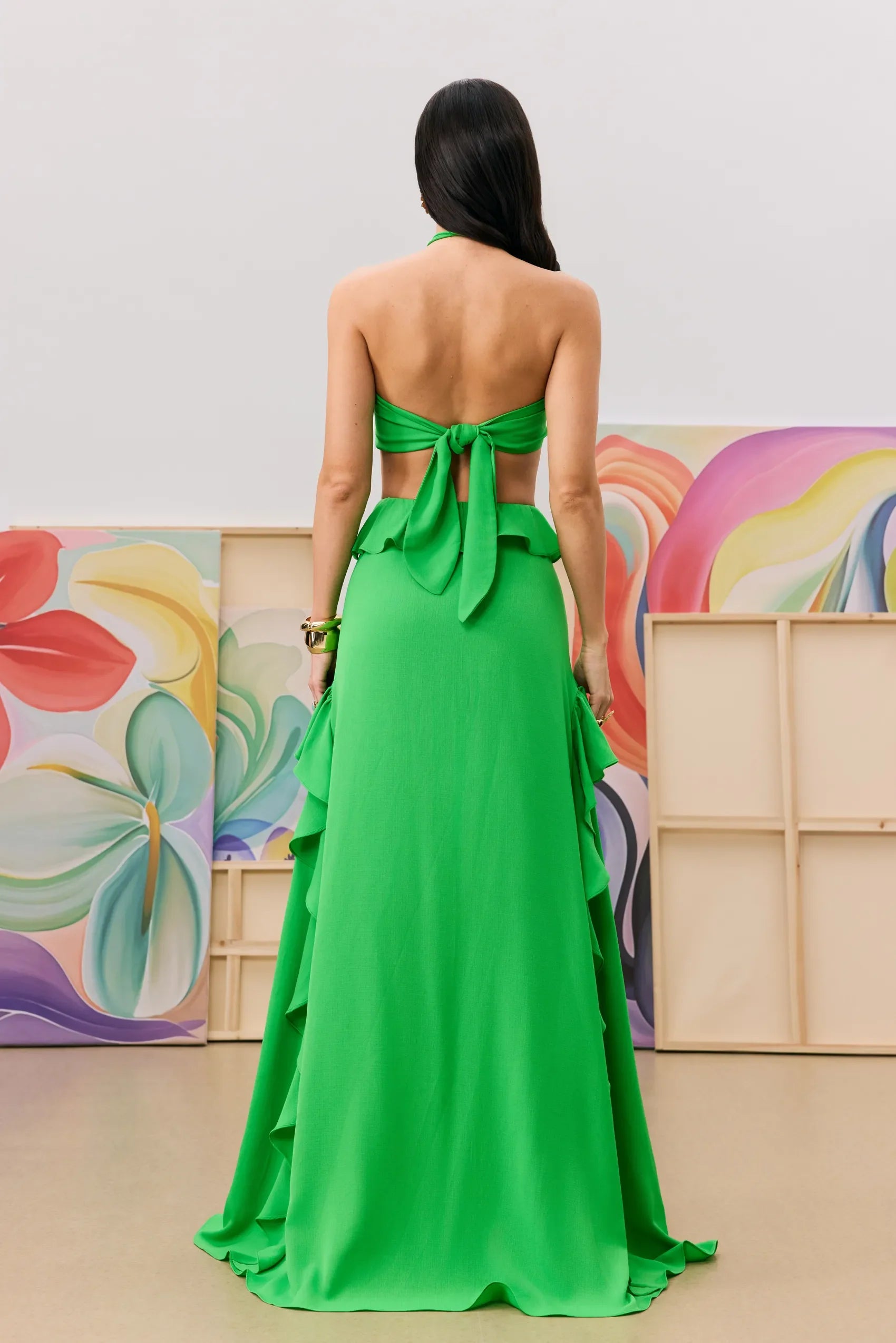Vestido Verde Cítrico Encanto