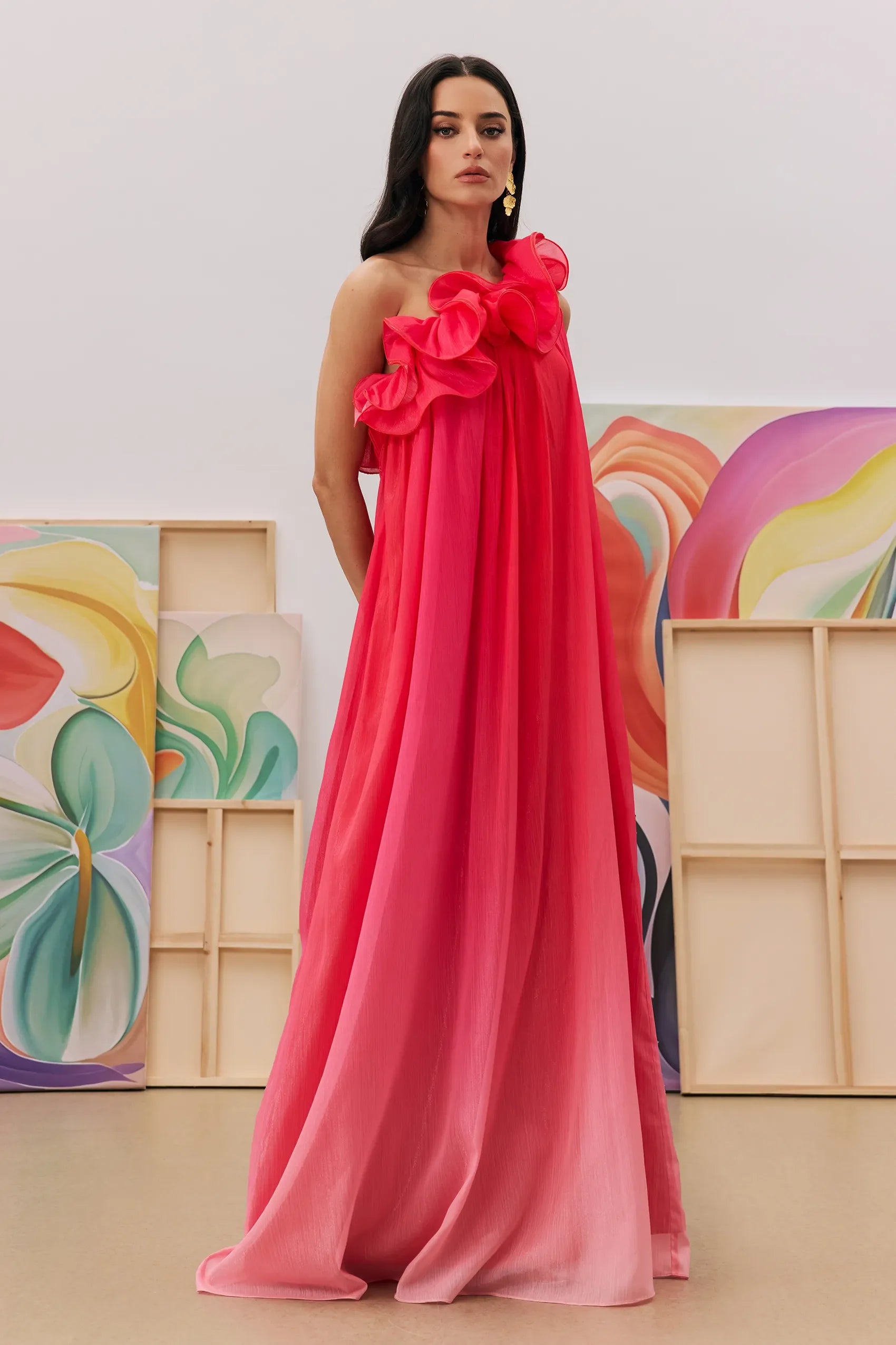 Vestido Flor de Fogo