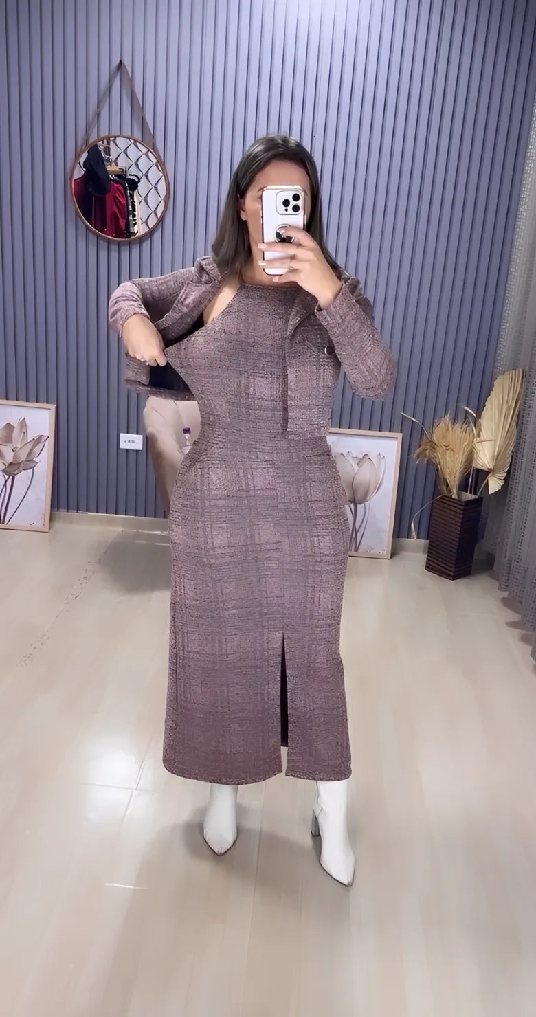 Conjunto Vestido Casaqueto