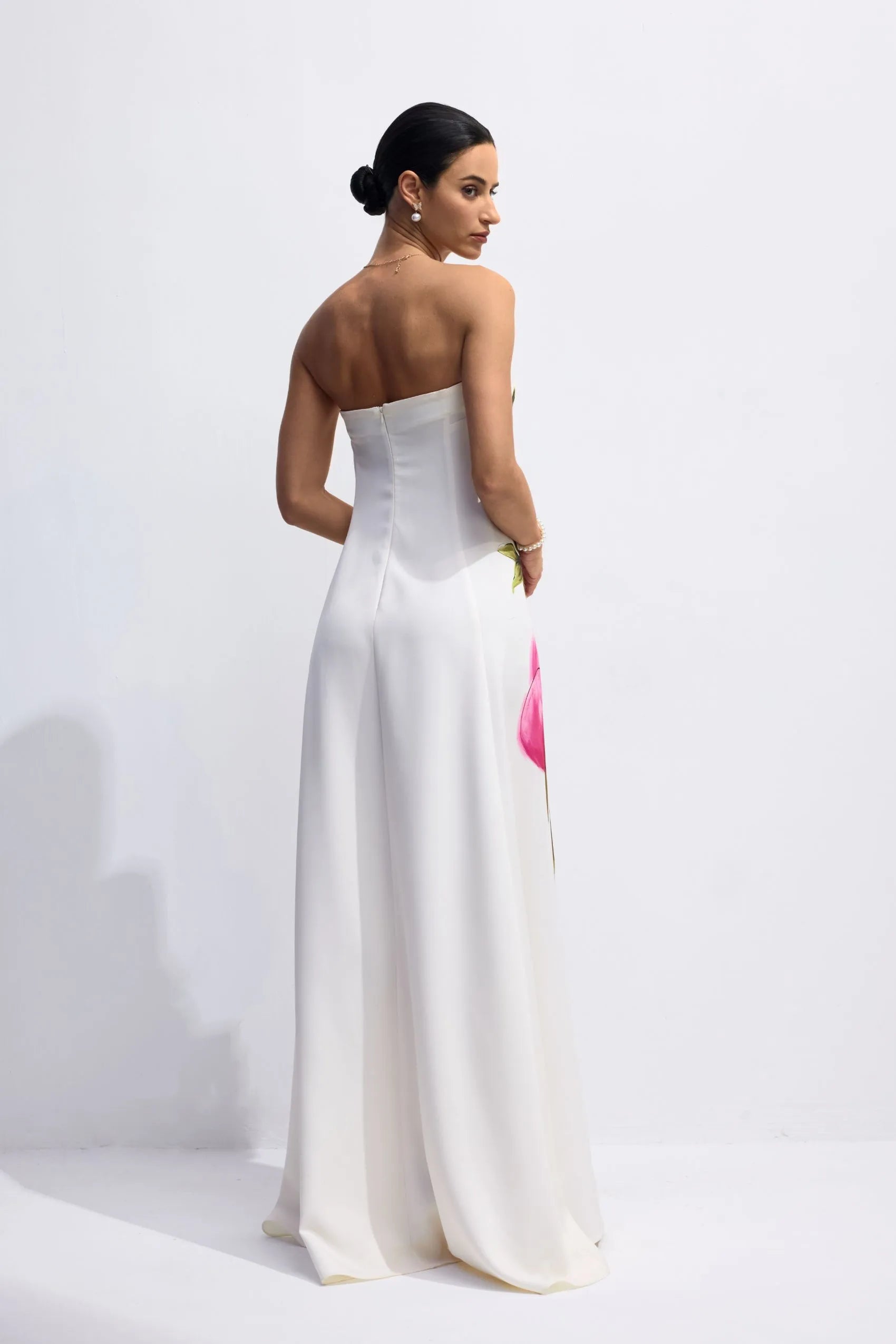 Vestido longo Rosé au Jardin