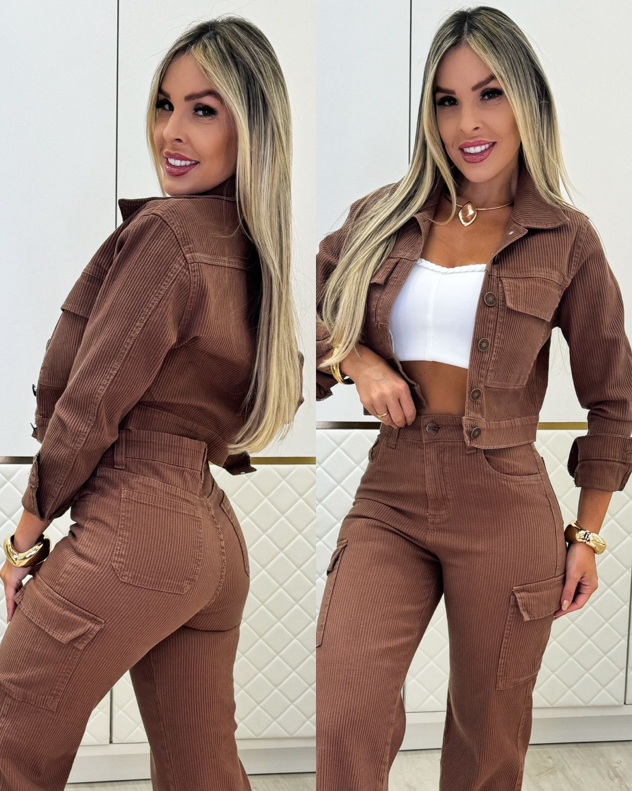 Jaqueta Maitê Marrom 93433