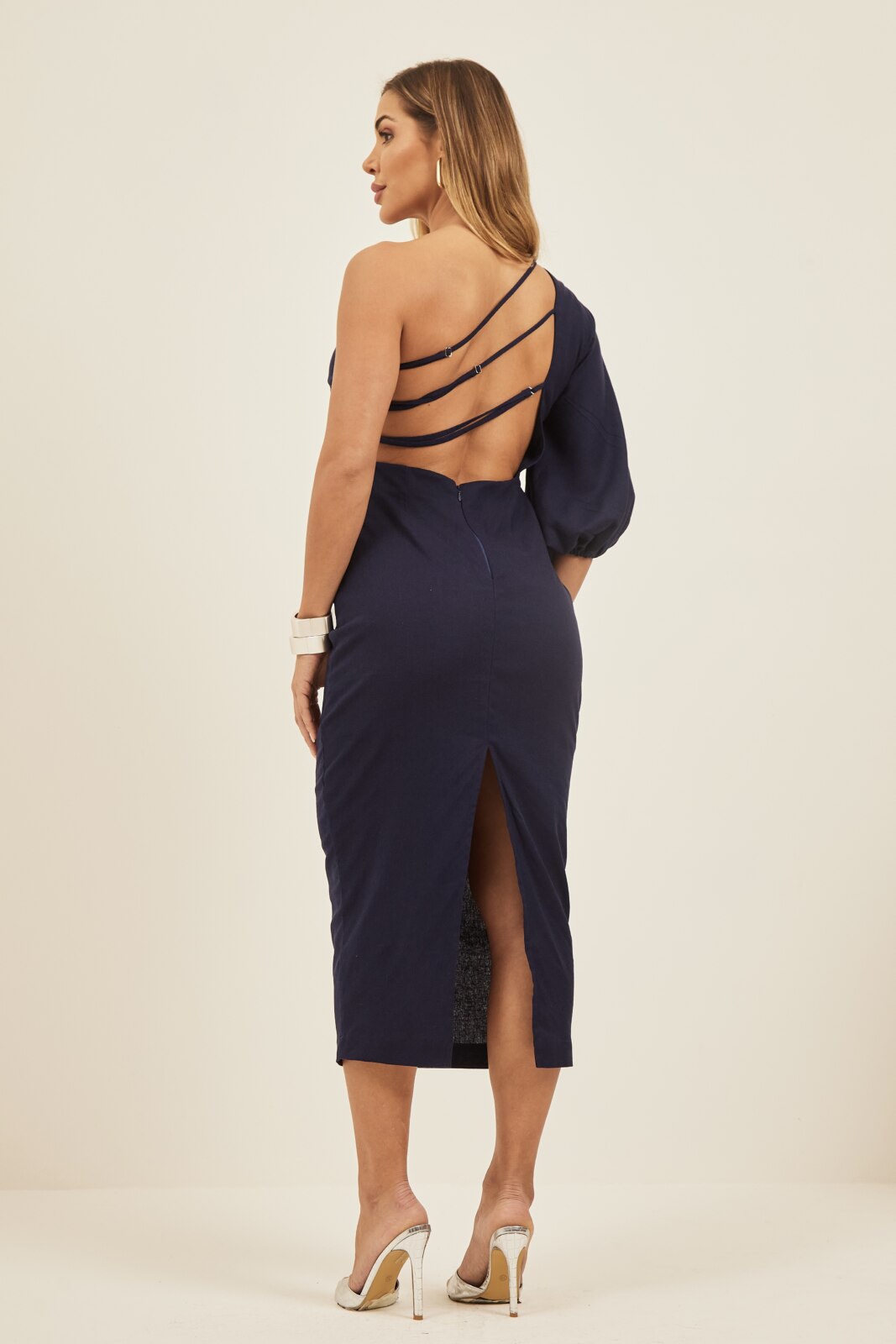 Vestido Assimétrico Com Regulagem