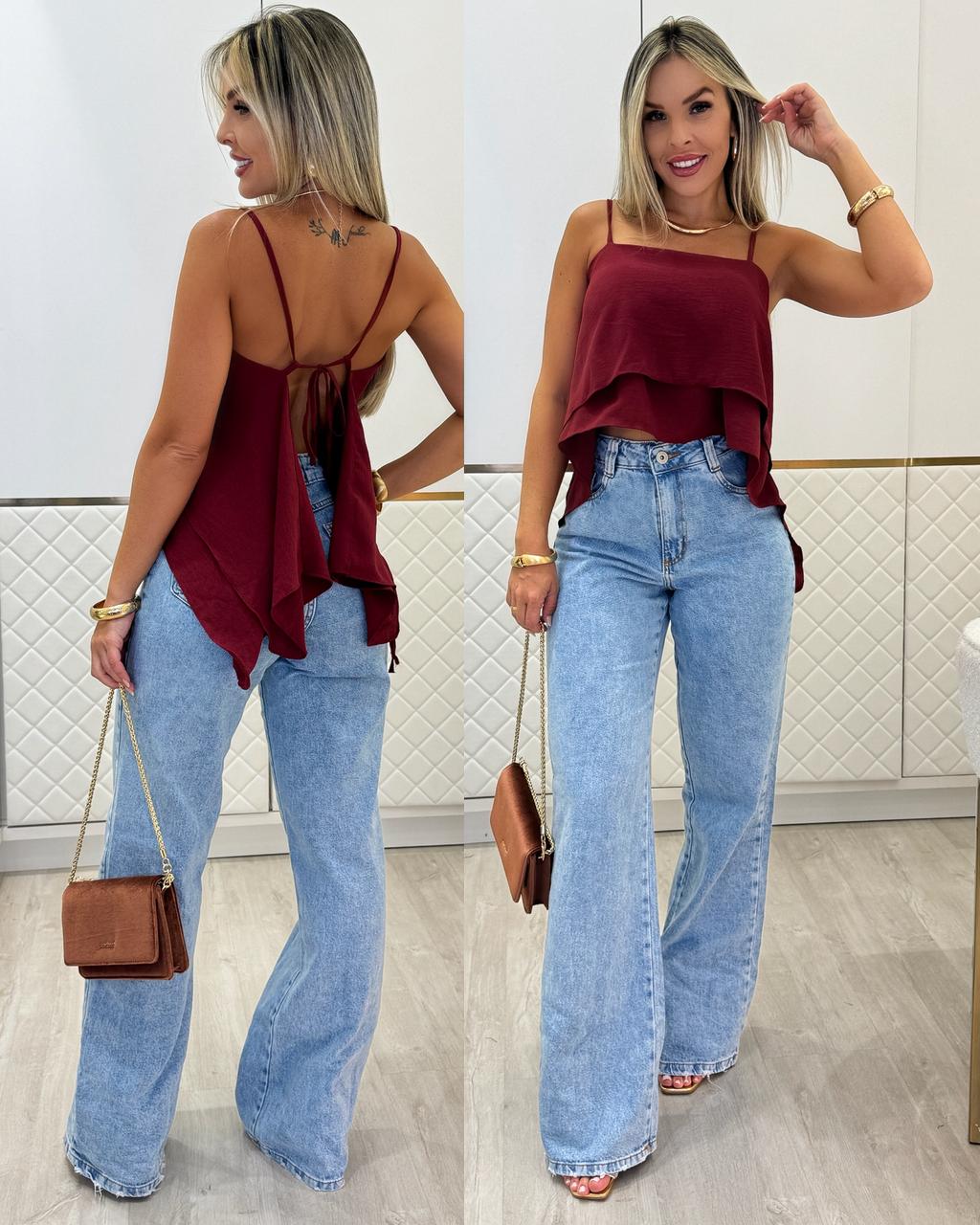 Cropped Nayara Vinho 93091