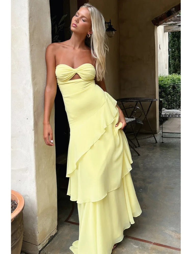 Vestido longo Cut-Out Serena