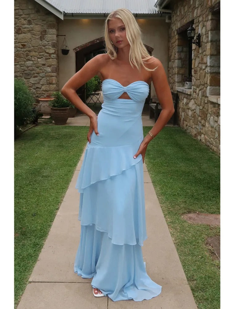 Vestido longo Cut-Out Serena