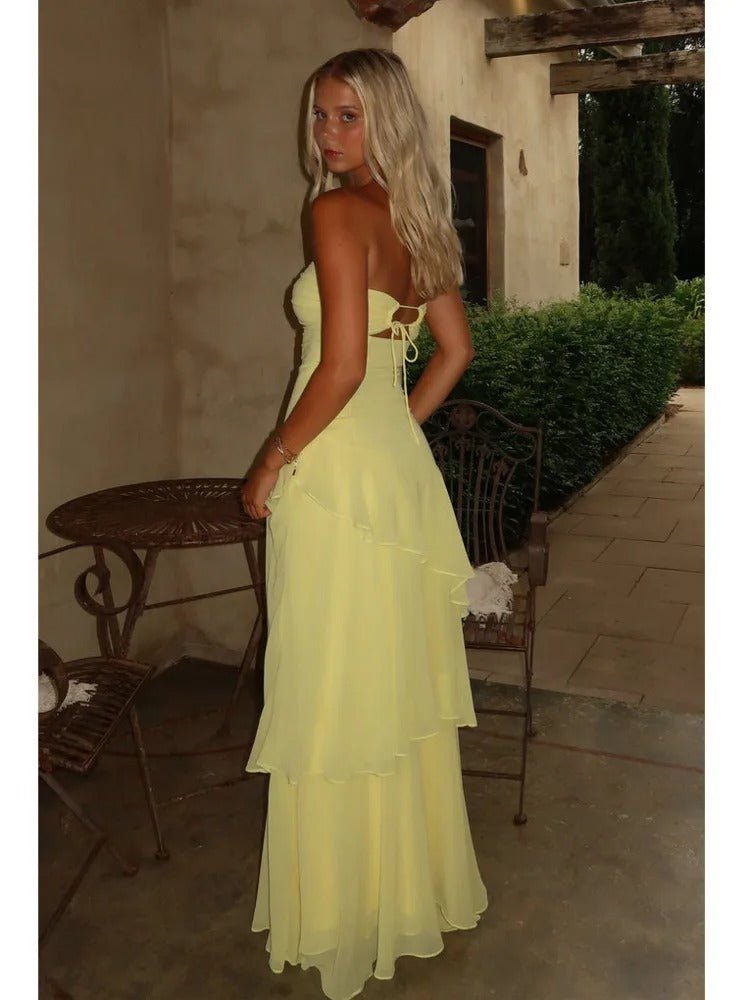 Vestido longo Cut-Out Serena
